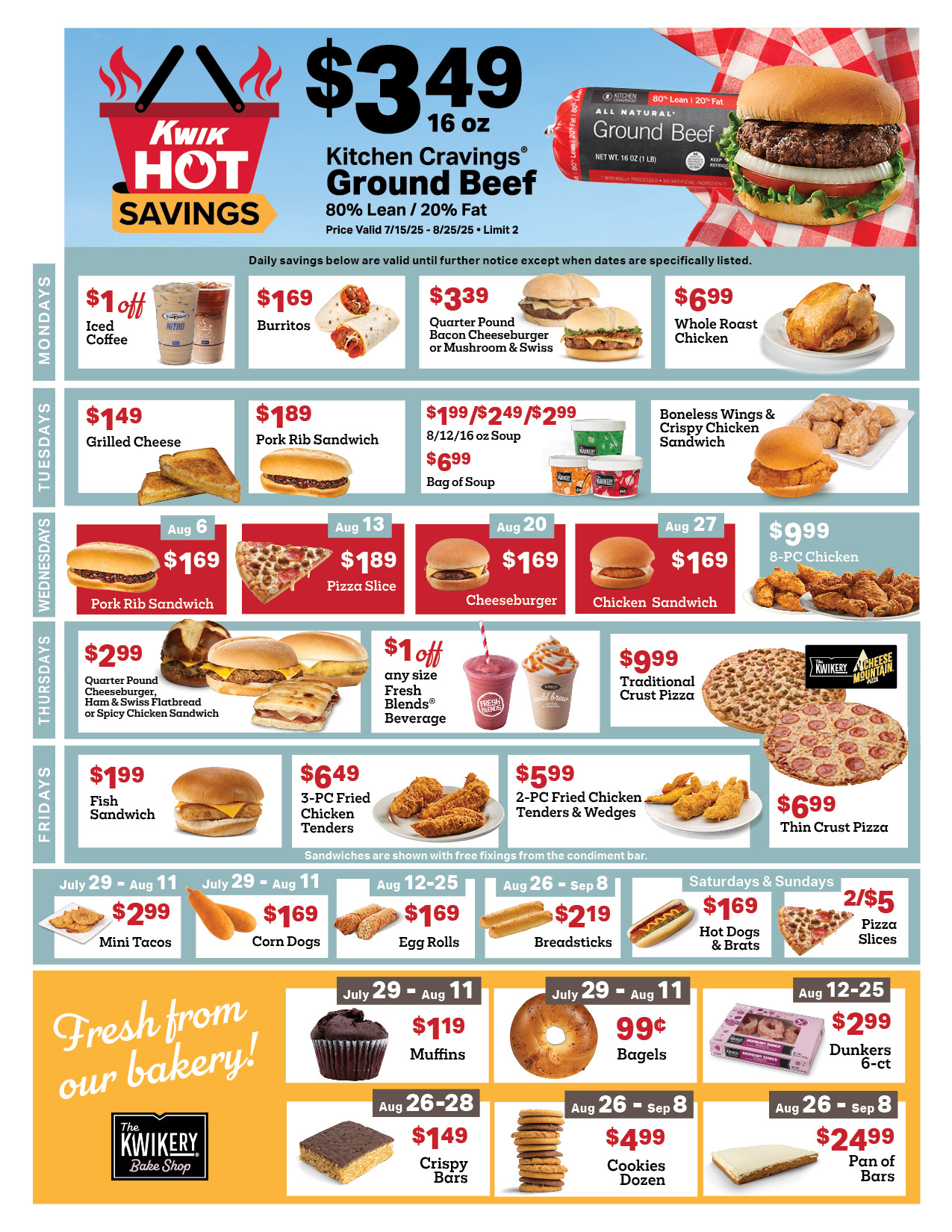6 week promo in-store flyer